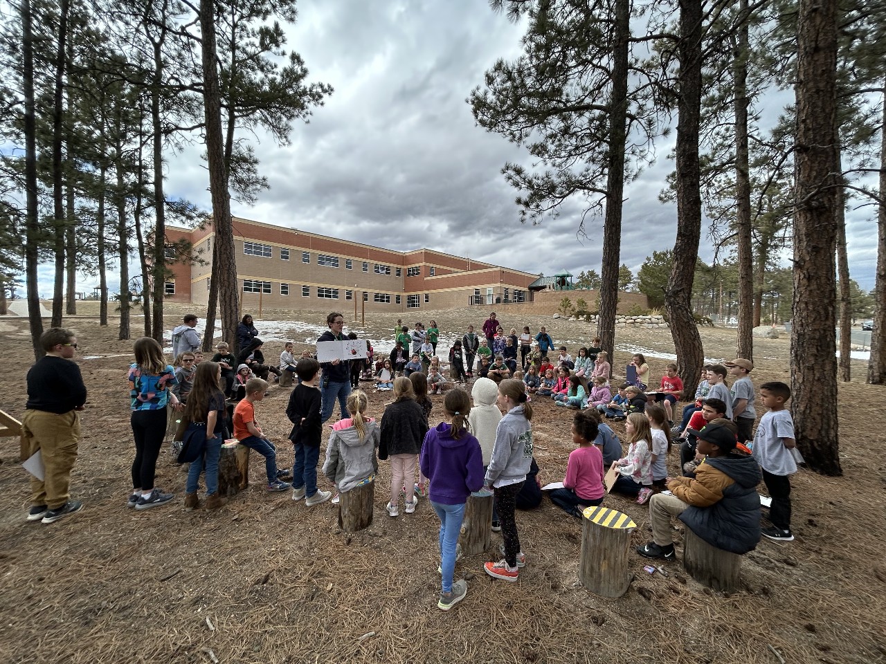 1st 3rd Grade Buddies in the Outdoor Classroom Edith